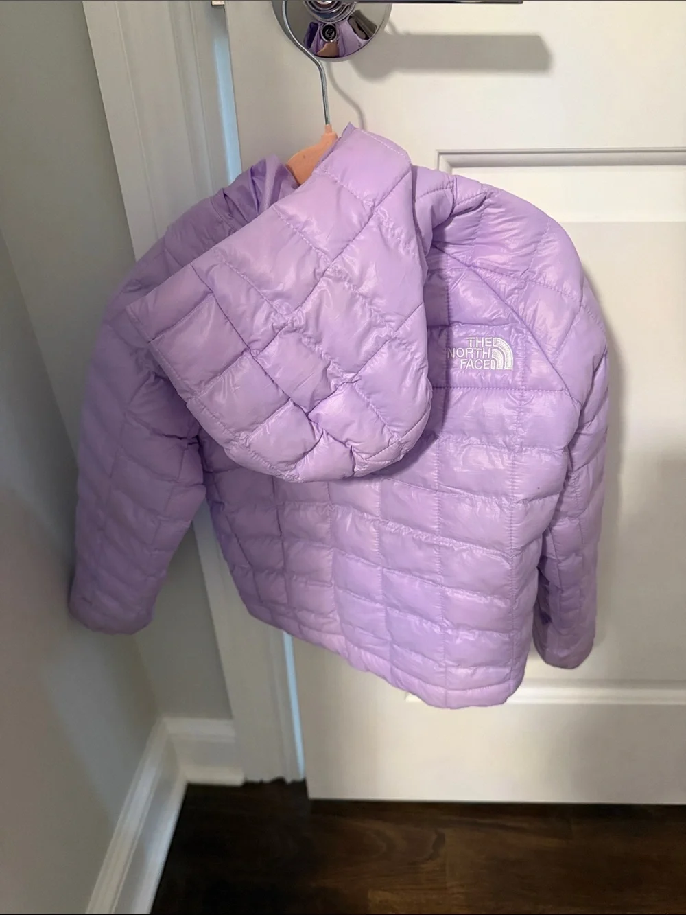 The North Face Girls' Lilac Quilted Down Puffer Jacket